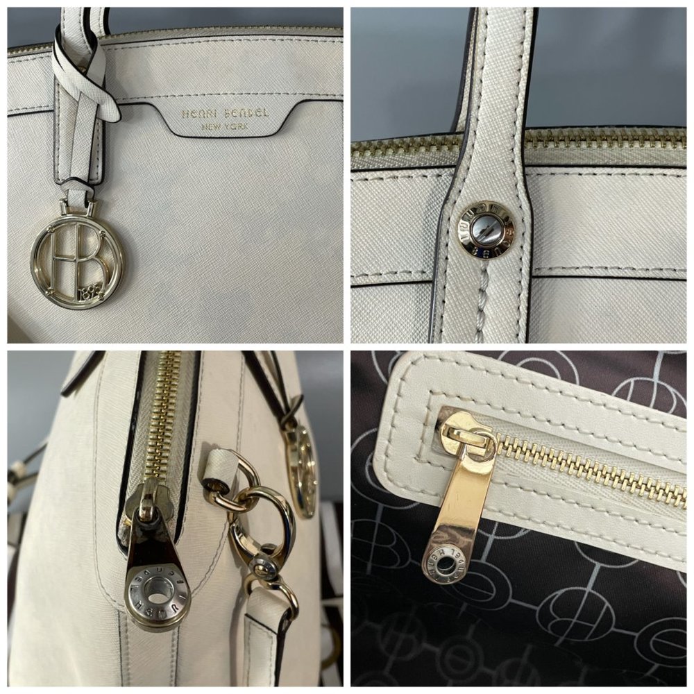 Henri Bendel Cream Satchel with Gold Accents - Picture 7 of 15